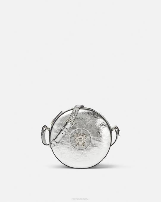 Versace bolsas mujer bandolera redonda con medusa 6BPV338 gris