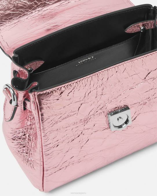 Versace bolsas mujer bolso de mano la medusa metalizado pequeño 6BPV303 rosa