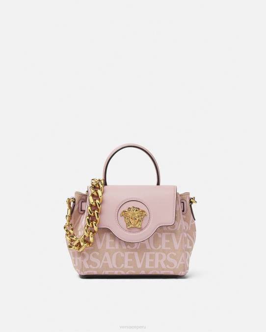Versace bolsas mujer bolso de mano pequeño la medusa 6BPV326 rosa y estampado