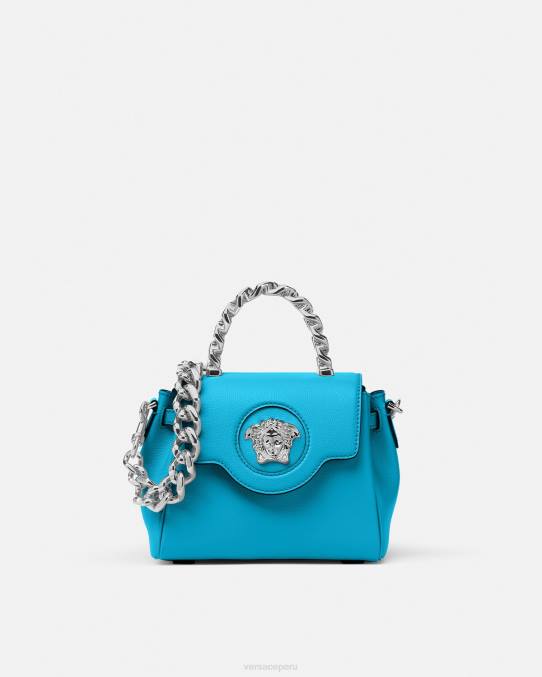 Versace bolsas mujer bolso de mano pequeño la medusa 6BPV333 turquesa