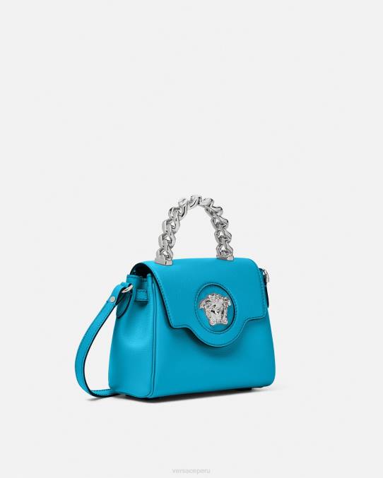 Versace bolsas mujer bolso de mano pequeño la medusa 6BPV333 turquesa