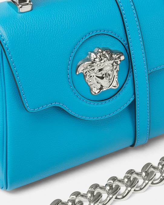Versace bolsas mujer bolso de mano pequeño la medusa 6BPV333 turquesa