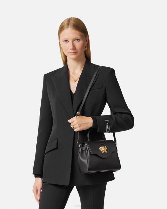Versace bolsas mujer bolso de mano pequeño la medusa 6BPV334 negro