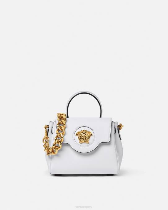 Versace bolsas mujer bolso de mano pequeño la medusa 6BPV335 blanco