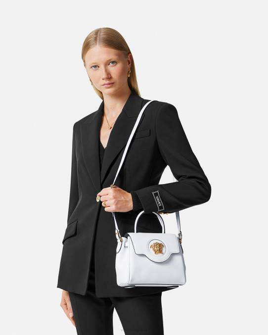 Versace bolsas mujer bolso de mano pequeño la medusa 6BPV335 blanco