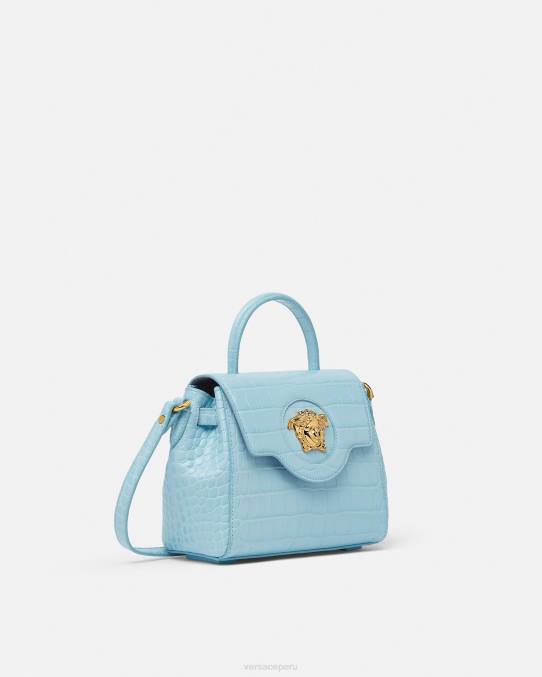Versace bolsas mujer bolso de mano pequeño la medusa 6BPV336 turquesa