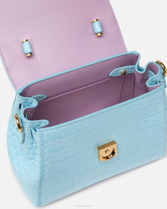 Versace bolsas mujer bolso de mano pequeño la medusa 6BPV336 turquesa