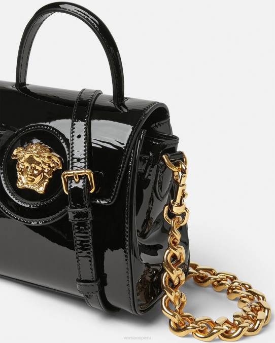 Versace bolsas mujer bolso de mano pequeño la medusa 6BPV361 negro