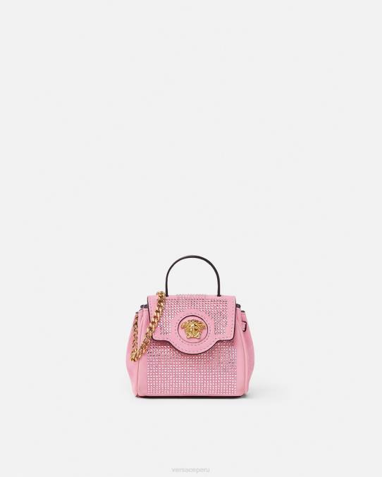 Versace bolsas mujer bolso micro con tachuelas la medusa 6BPV328 rosa