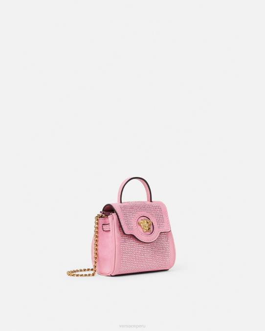 Versace bolsas mujer bolso micro con tachuelas la medusa 6BPV328 rosa