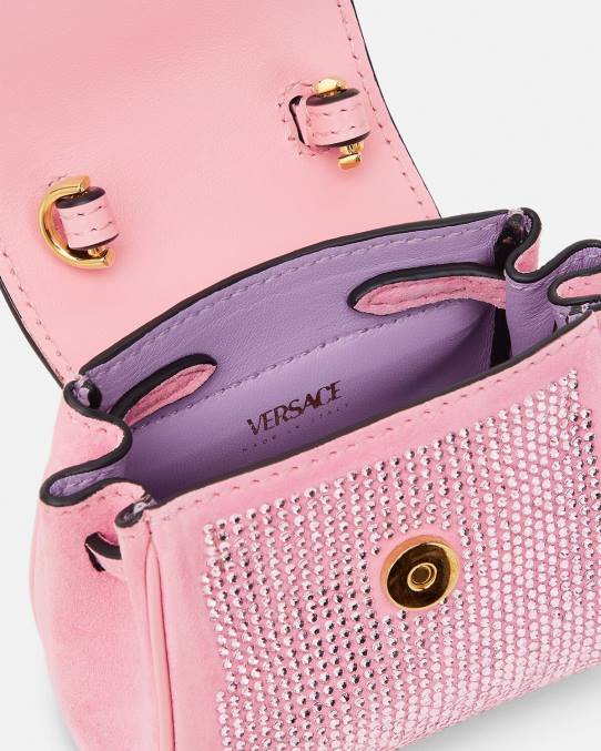 Versace bolsas mujer bolso micro con tachuelas la medusa 6BPV328 rosa
