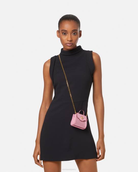Versace bolsas mujer bolso micro con tachuelas la medusa 6BPV328 rosa