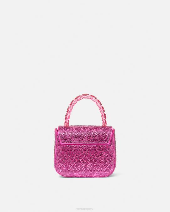 Versace bolsas mujer bolso mini con medusa de cristales 6BPV315 fucsia