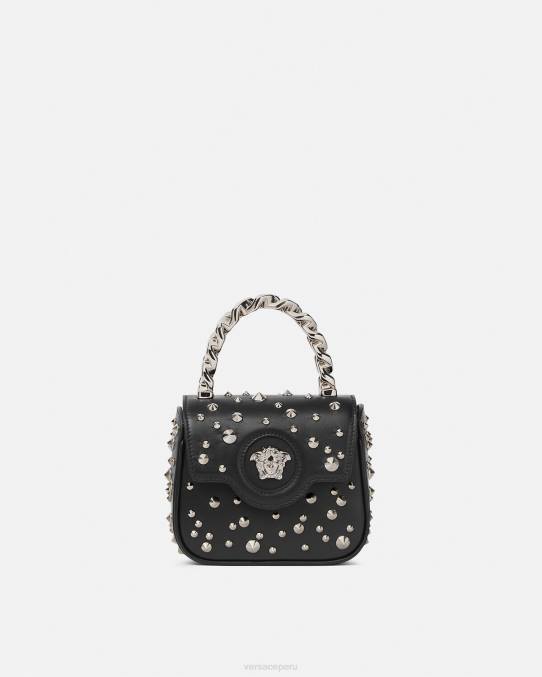 Versace bolsas mujer bolso mini con pinchos la medusa 6BPV352 negro