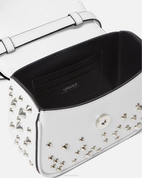Versace bolsas mujer bolso mini con pinchos la medusa 6BPV353 blanco