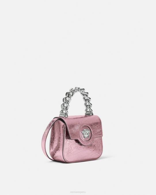Versace bolsas mujer bolso mini metalizado la medusa 6BPV304 rosa