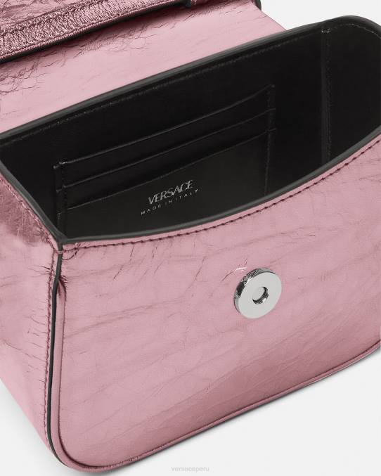 Versace bolsas mujer bolso mini metalizado la medusa 6BPV304 rosa