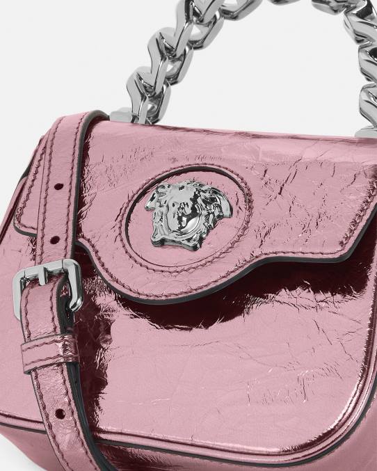 Versace bolsas mujer bolso mini metalizado la medusa 6BPV304 rosa