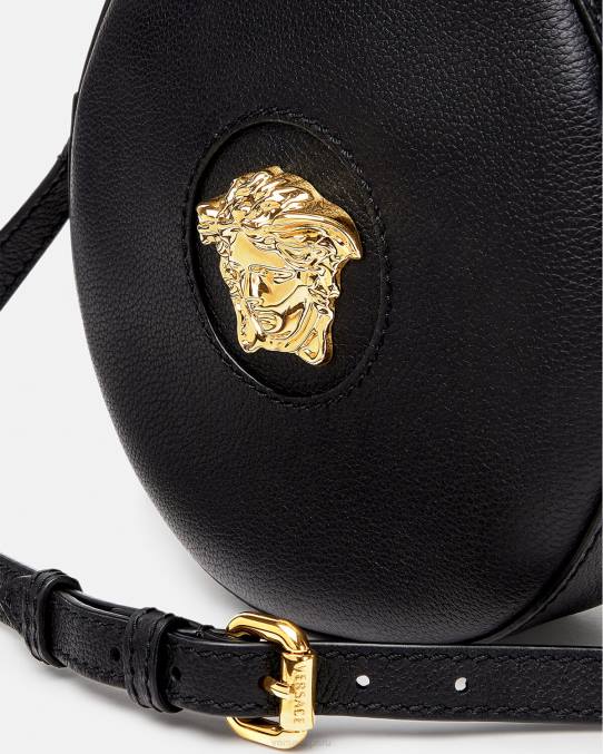 Versace bolsas mujer bolso para cámara redondo la medusa 6BPV354 negro