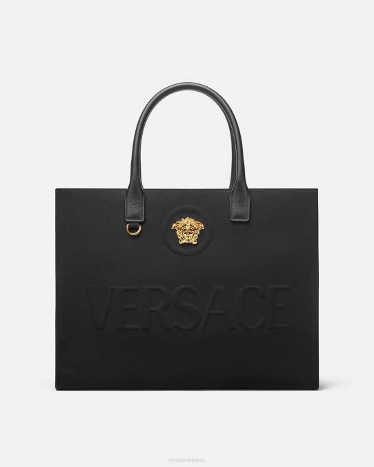 Versace bolsas mujer bolso shopper grande con medusa 6BPV341 negro