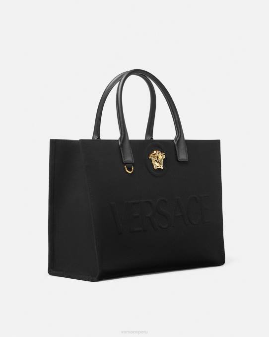 Versace bolsas mujer bolso shopper grande con medusa 6BPV341 negro