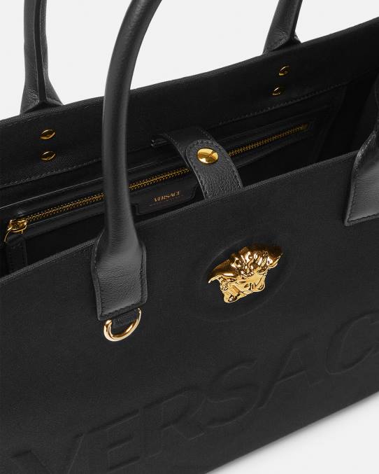 Versace bolsas mujer bolso shopper grande con medusa 6BPV341 negro