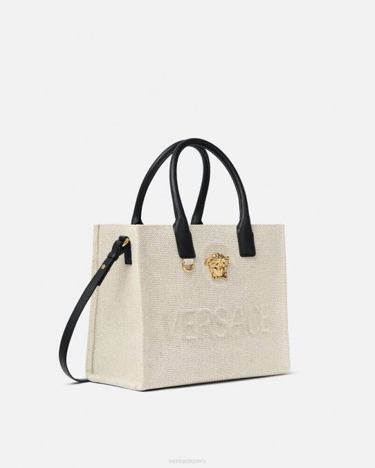 Versace bolsas mujer bolso shopper pequeño con medusa 6BPV330 beige