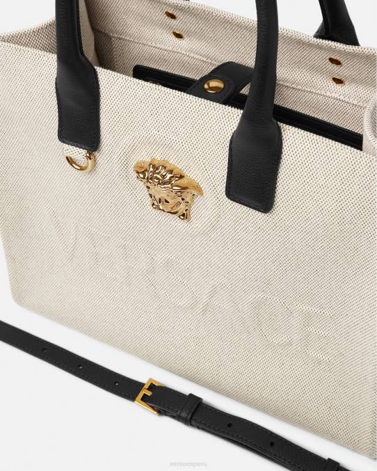 Versace bolsas mujer bolso shopper pequeño con medusa 6BPV330 beige