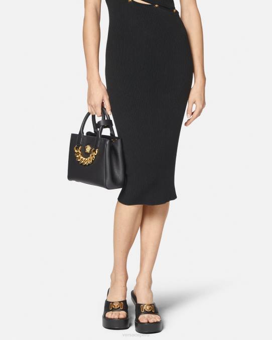 Versace bolsas mujer bolso shopper pequeño con medusa 6BPV362 negro