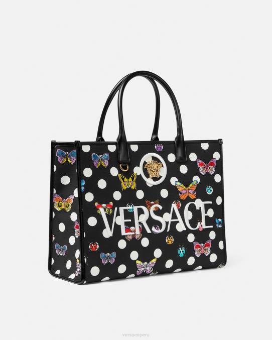 Versace bolsas mujer bolso tote grande con mariposas 6BPV300 imprimir