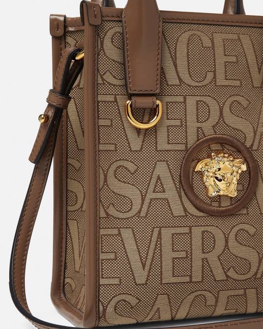 Versace bolsas mujer bolso tote mini en toda su extensión 6BPV318 marrón