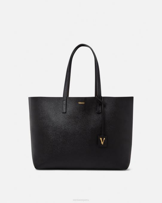 Versace bolsas mujer bolso de mano virtus 6BPV379 negro