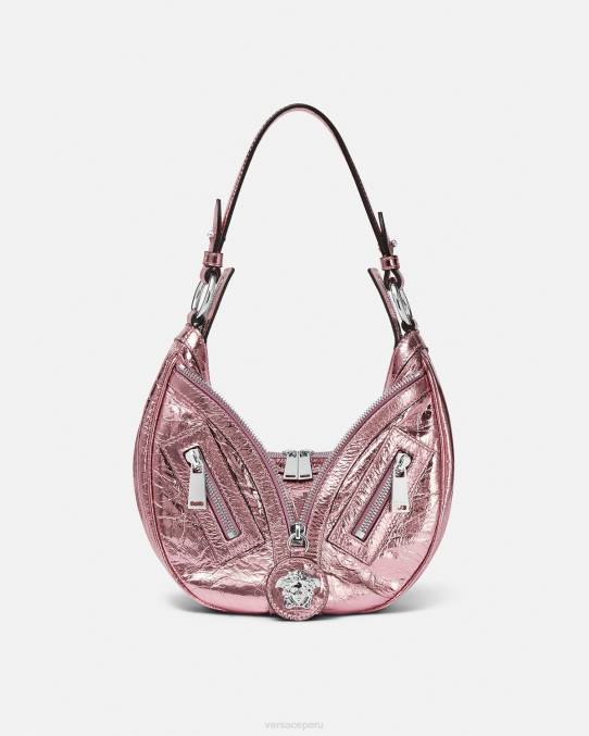 Versace bolsas mujer bolso hobo pequeño metalizado repetido 6BPV281 un color