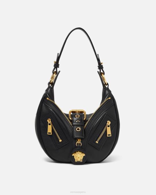 Versace bolsas mujer bolso hobo pequeño repetido 6BPV274 negro