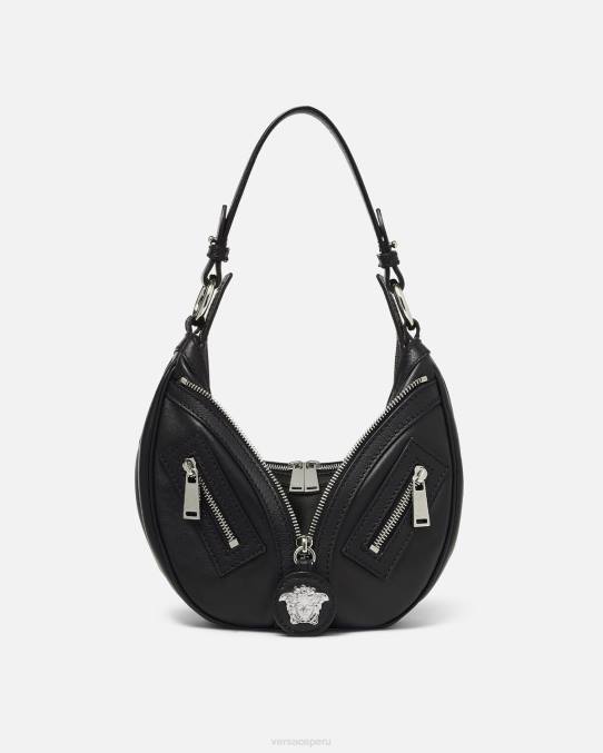Versace bolsas mujer bolso hobo pequeño repetido 6BPV282 negro