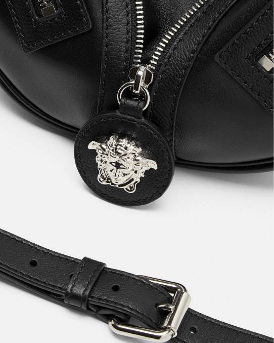 Versace bolsas mujer bolso hobo pequeño repetido 6BPV282 negro