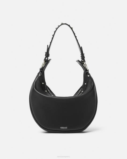 Versace bolsas mujer bolso hobo pequeño repetido 6BPV283 negro