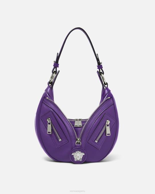 Versace bolsas mujer bolso hobo pequeño repetido 6BPV294 Violeta