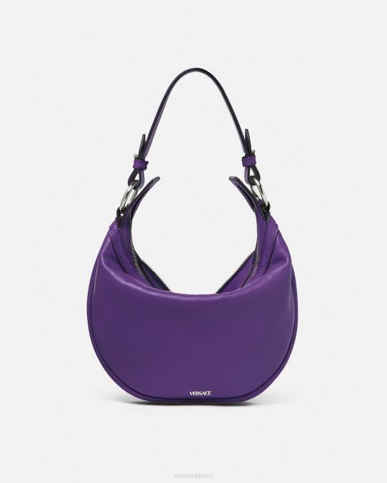Versace bolsas mujer bolso hobo pequeño repetido 6BPV294 Violeta