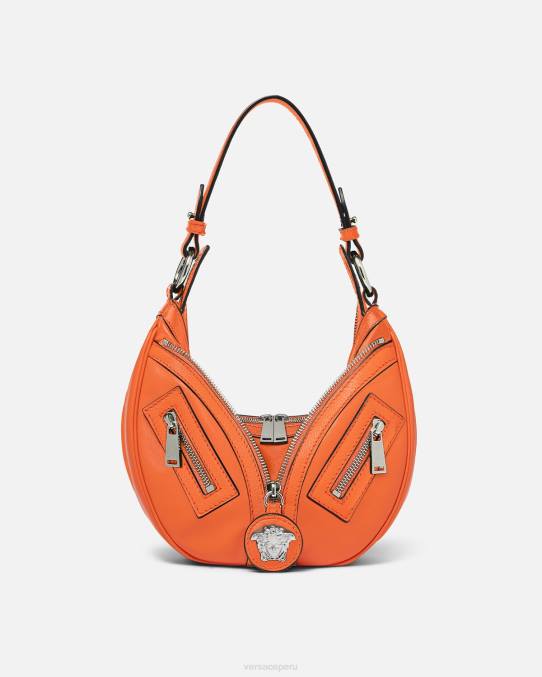 Versace bolsas mujer bolso hobo pequeño repetido 6BPV295 naranja