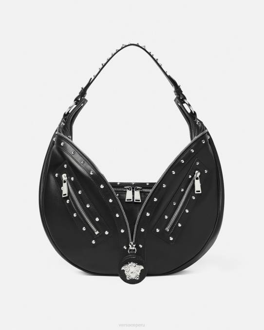 Versace bolsas mujer bolso hobo repetido 6BPV289 negro