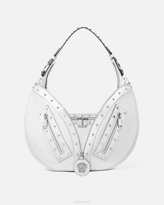 Versace bolsas mujer bolso hobo repetido 6BPV290 blanco