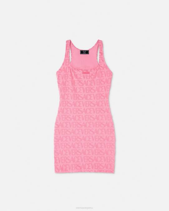 Versace ropa interior y ropa de playa mujer vestido tipo toalla por toda la prenda 6BPV1189 rosa