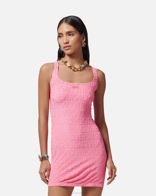 Versace ropa interior y ropa de playa mujer vestido tipo toalla por toda la prenda 6BPV1189 rosa