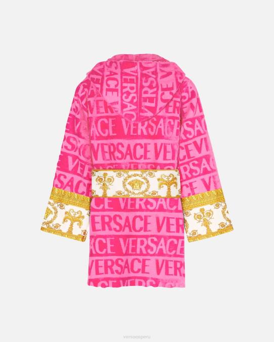 Versace ropa interior y ropa de playa mujer albornoz corto integral 6BPV1093 fucsia