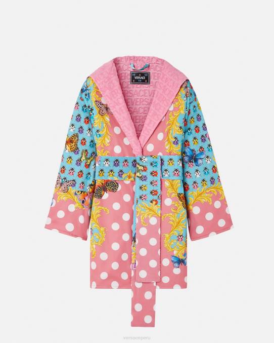 Versace ropa interior y ropa de playa mujer albornoz corto mariposas 6BPV1080 imprimir
