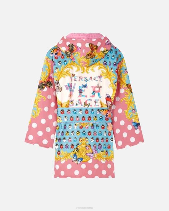 Versace ropa interior y ropa de playa mujer albornoz corto mariposas 6BPV1080 imprimir