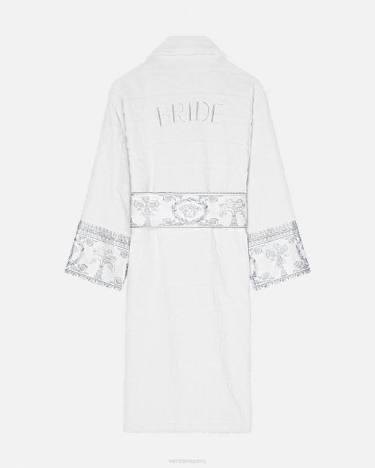 Versace ropa interior y ropa de playa mujer albornoz novia barroco cristal i 6BPV1090 plata blanca