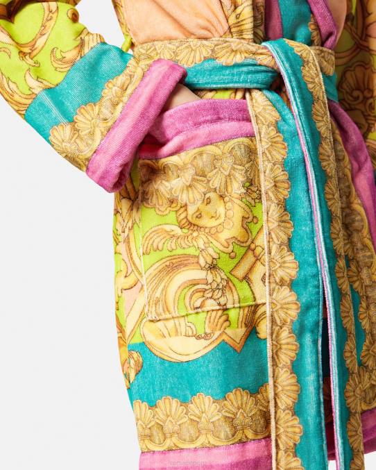 Versace ropa interior y ropa de playa mujer bata de baño diosa barroca 6BPV1097 imprimir