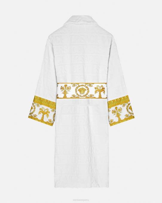 Versace ropa interior y ropa de playa mujer yo bata de baño barroca 6BPV1088 blanco